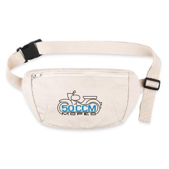 50ccm Moped Star Emblem v.2 - Stanley/Stella recycelte Gürteltasche - Naturweiß - Vorne