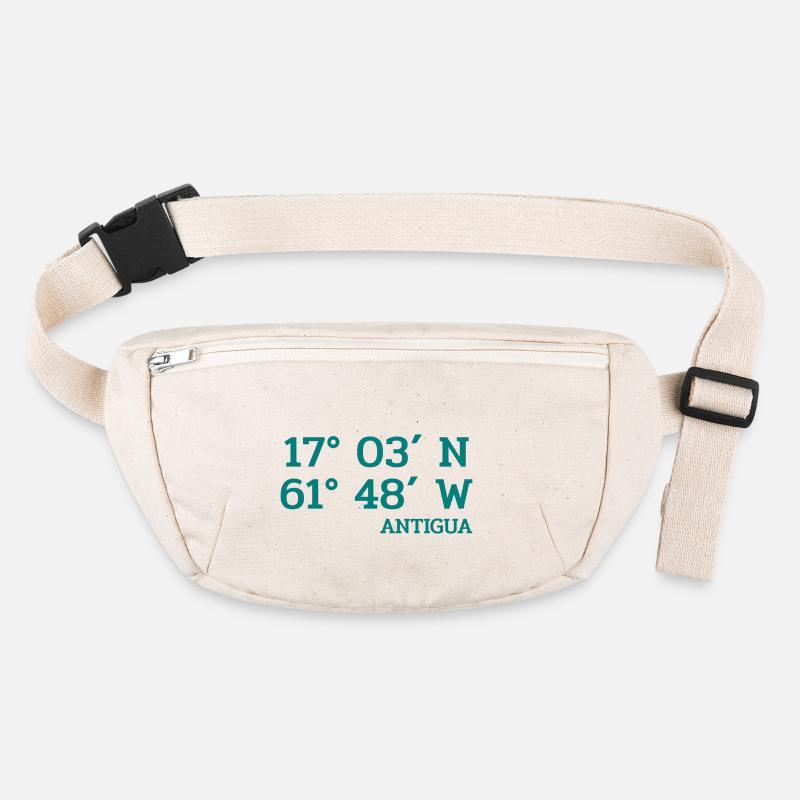 Antigua Coordinates - Coordinates - Caribbean Stanley/Stella recycled Hip Bag 
