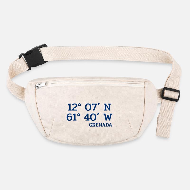 Grenada Coordinates - Coordinates - Caribbean Stanley/Stella recycled Hip Bag 