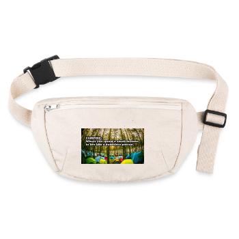 Camping - Stanley/Stella recycelte Gürteltasche - Naturweiß - Vorne
