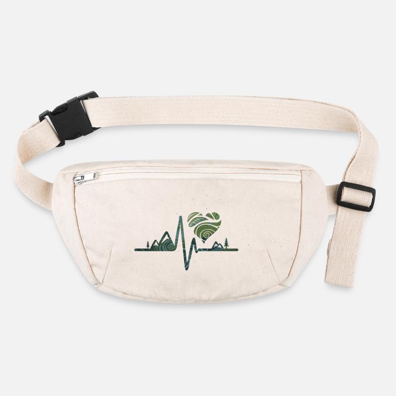 Natur - Herzschlag Stanley/Stella recycelte Gürteltasche