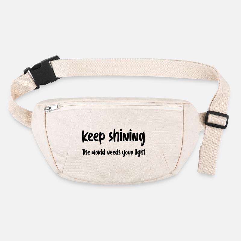 Keep shining, The world needs your light Stanley/Stella recycled Hip Bag 