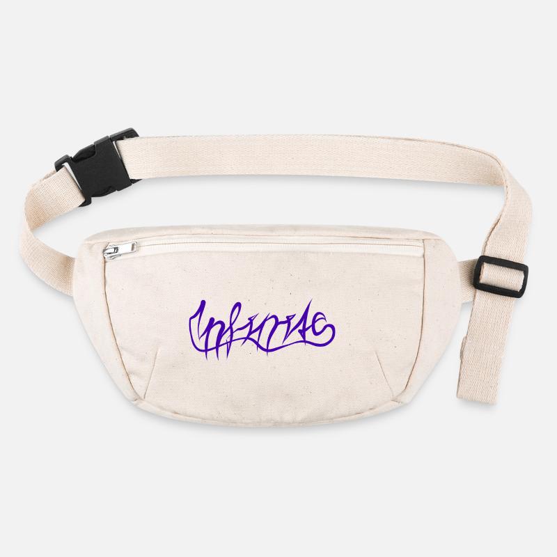 Motif de lettrage graffiti violet Sac banane recyclé Stanley/Stella