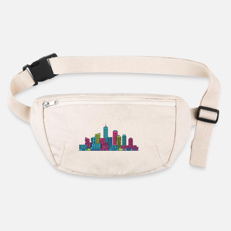 Rotterdam City Skyline Erasmus Bridge Art Stanley/Stella recycled Hip Bag 