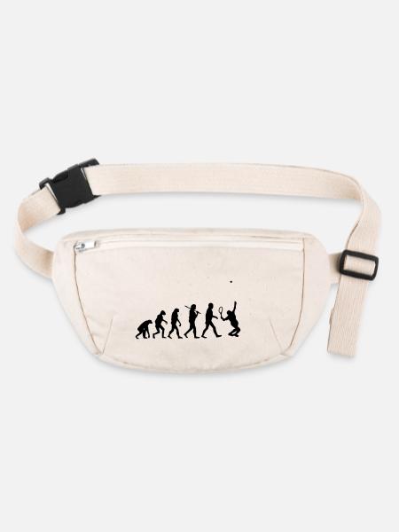 evolution Tennis - Stanley/Stella recycelte Gürteltasche - Naturweiß - Vorne