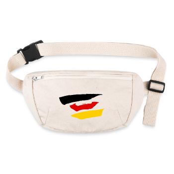 German Flag Style - Stanley/Stella recycled Hip Bag  - natural - Front