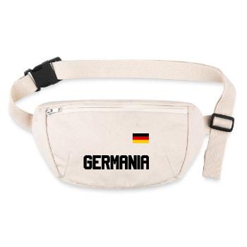 Maillot de l’Allemagne look GERMANIA avec drapeau - Sac banane recyclé Stanley/Stella - blanc naturel - Devant