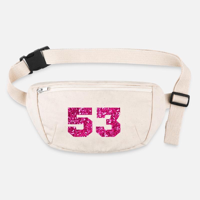 Nummer 53 Pink Glitter - 53. Jubiläum Stanley/Stella recycelte Gürteltasche