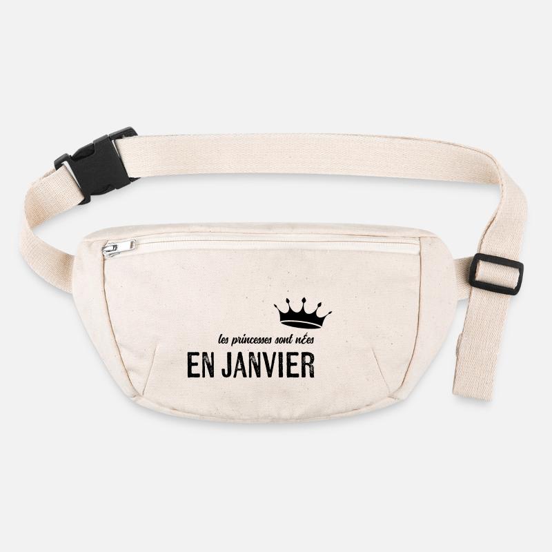Les Princesses Sont Nées En Janvier Anniversaire Sac banane recyclé Stanley/Stella