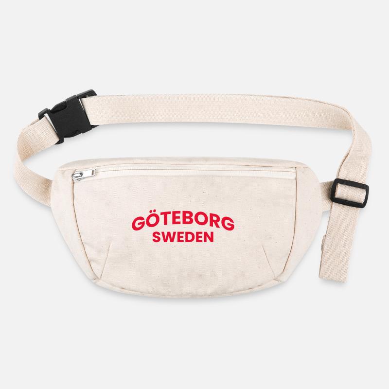 Gothenburg's Red Typography Stanley/Stella recycled Hip Bag 