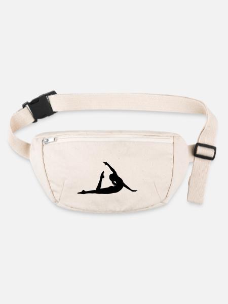 Turnen Kunstturnen Bodenturnen - Stanley/Stella recycelte Gürteltasche - Naturweiß - Vorne