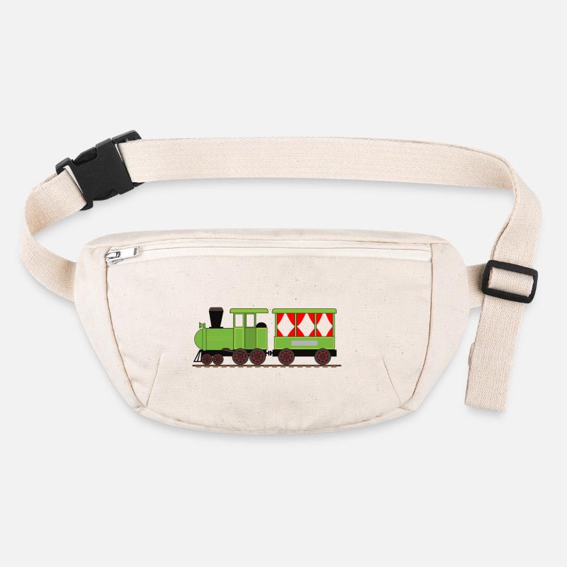 Dampflok Zug Eisenbahn Stanley/Stella recycelte Gürteltasche