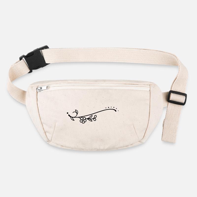 Curved Line Flowers Stanley/Stella recycled Hip Bag 