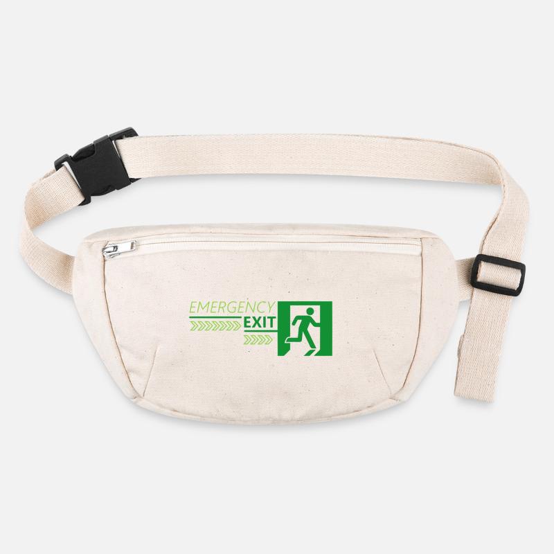 Emergency EXIT Green Flag Stanley/Stella recycled Hip Bag 