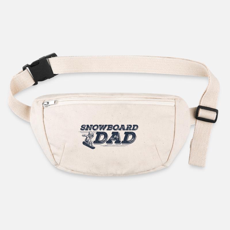 Snowboard Dad, Snowboarding Dad, Dad, Snowboard Stanley/Stella recycelte Gürteltasche