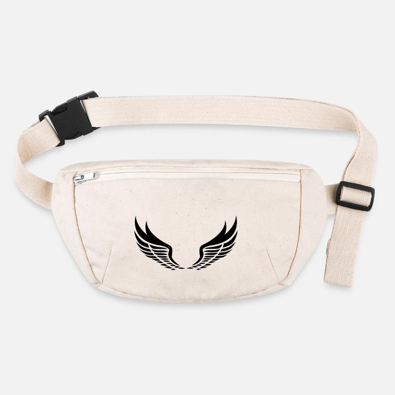 Wings black UK Stanley/Stella recycled Hip Bag 