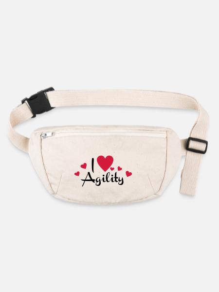Agility - Stanley/Stella recycelte Gürteltasche - Naturweiß - Vorne