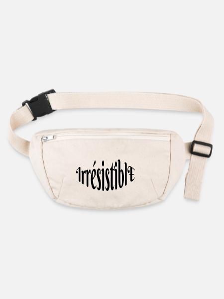 Unwiderstehlich - Stanley/Stella recycelte Gürteltasche - Naturweiß - Vorne