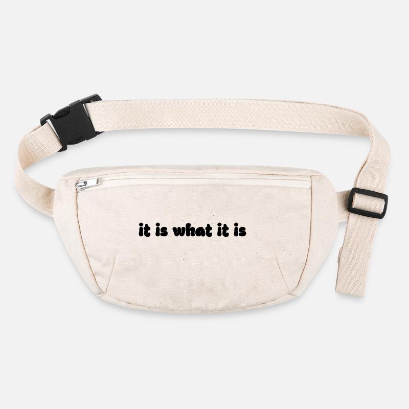 It Is What It Is – Retro Spruch Grafik Stanley/Stella recycelte Gürteltasche