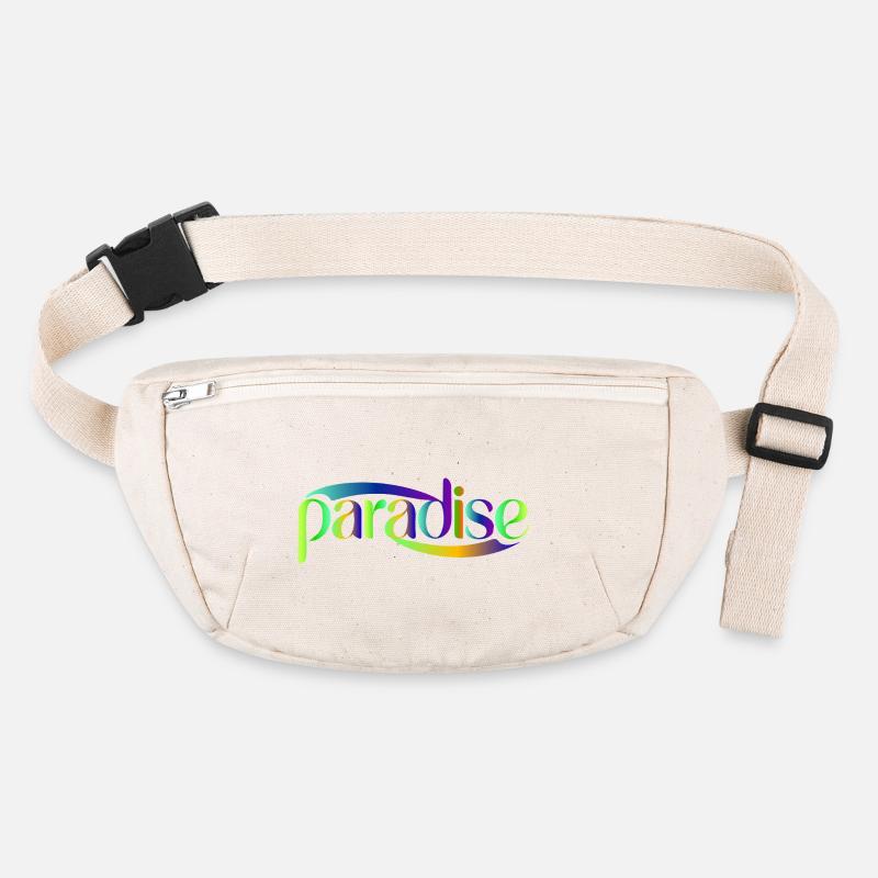 Paradise Rainbow Skriptdesign Stanley/Stella recycelte Gürteltasche