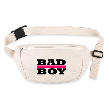 Bad Boy - Cool Boy - Sac banane recyclé Stanley/Stella - blanc naturel - Devant