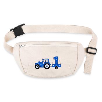 1st birthday tractor - Stanley/Stella recycled Hip Bag  - natural - Front