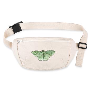 Grünspanner (Nemoria mimosaria) - Stanley/Stella recycelte Gürteltasche - Naturweiß - Vorne