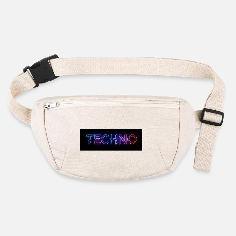 Texte de bug techno néon Sac banane recyclé Stanley/Stella