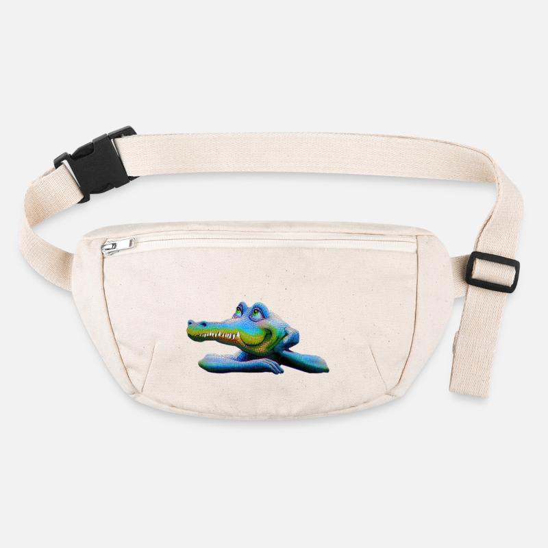 Amstrad Retro Krokodil - Maskottchen 01 Stanley/Stella recycelte Gürteltasche