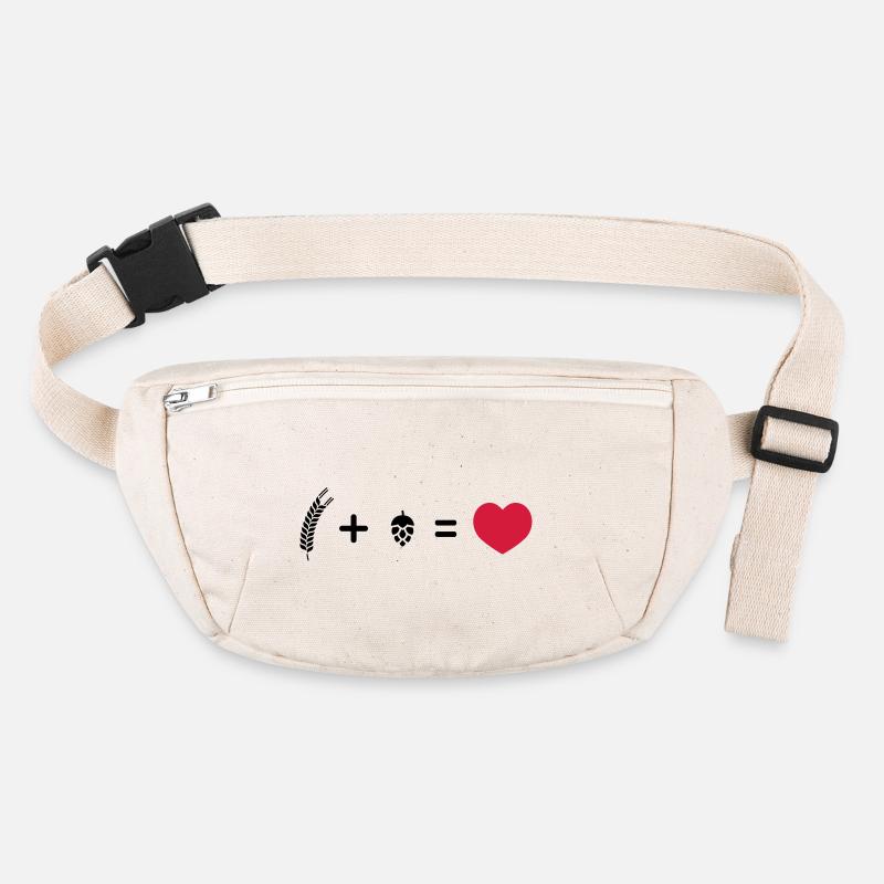 Wheat plus hops right love 2c. Stanley/Stella recycled Hip Bag 