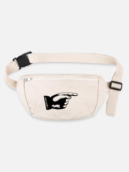 hand - Stanley/Stella recycled Hip Bag  - natural - Front