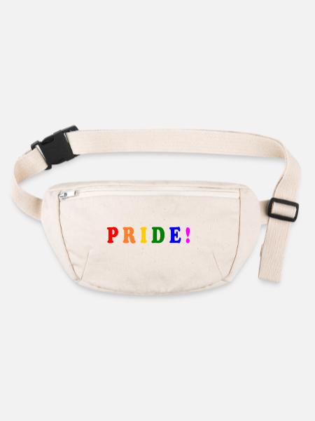 Pride - Stanley/Stella recycled Hip Bag  - natural - Front