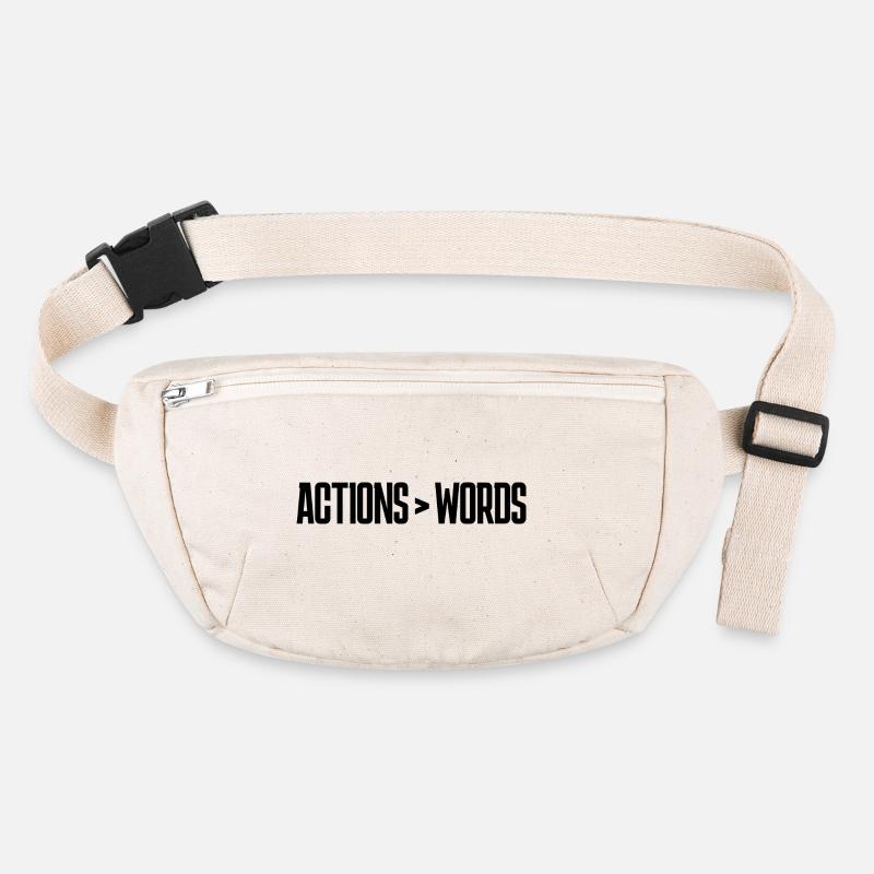 Actions Speak Louder Than Words - Motivation Gift Stanley/Stella recycled Hip Bag 