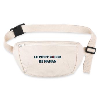 Le Petit Cœur De Maman - Sac banane recyclé Stanley/Stella - blanc naturel - Devant