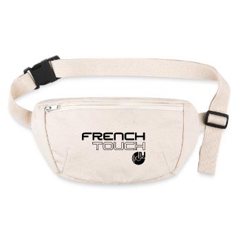 French Touch Musique , dj aux platines - Sac banane recyclé Stanley/Stella - blanc naturel - Devant