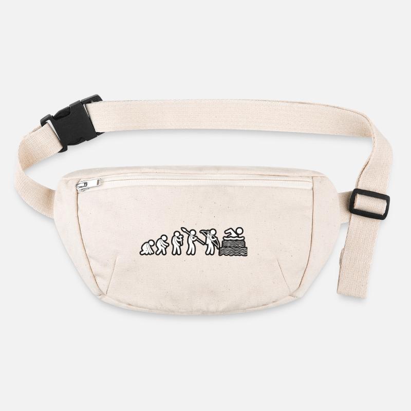 Evolution Swimming White Grunge Stanley/Stella recycelte Gürteltasche