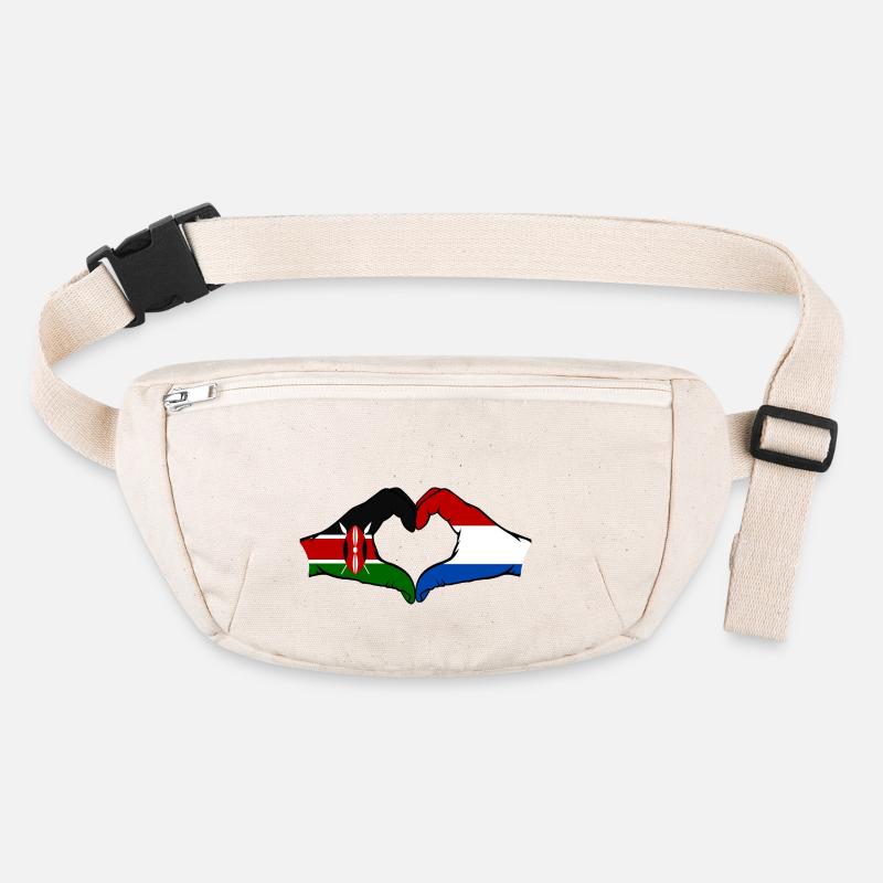 Kenya Holland Hands Heart Shape Stanley/Stella recycled Hip Bag 