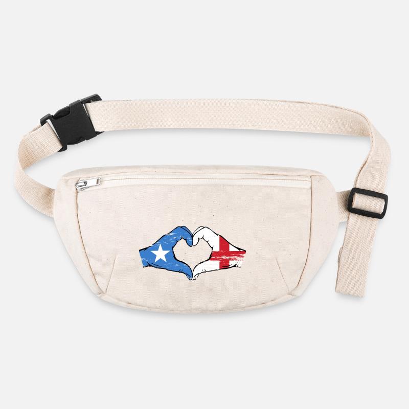 Somalia England Flagge Hände Herzform used Stanley/Stella recycelte Gürteltasche