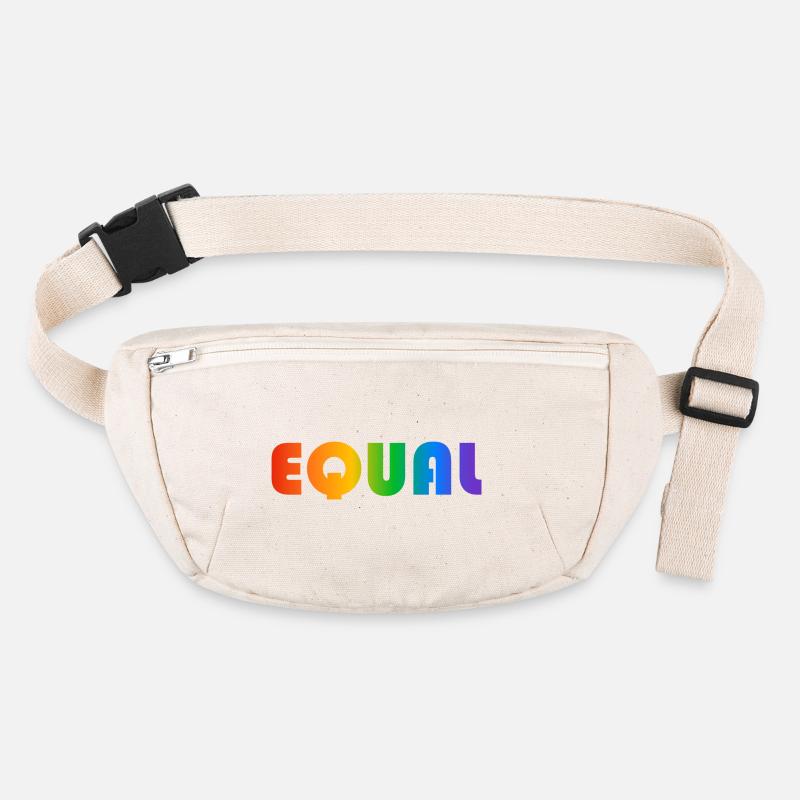EQUAL RAINBOW TEXT Stanley/Stella recycled Hip Bag 