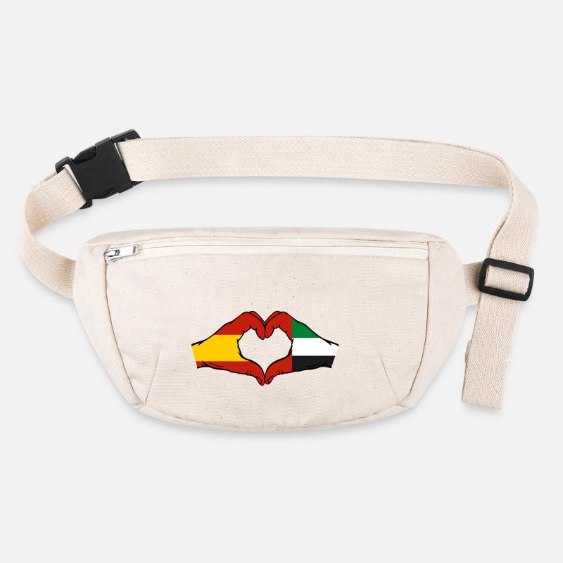 Spain United Arab Emirates Flag Stanley/Stella recycled Hip Bag 