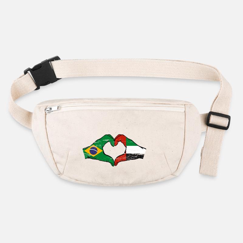 Brésil Émirats arabes unis Cœur Sac banane recyclé Stanley/Stella