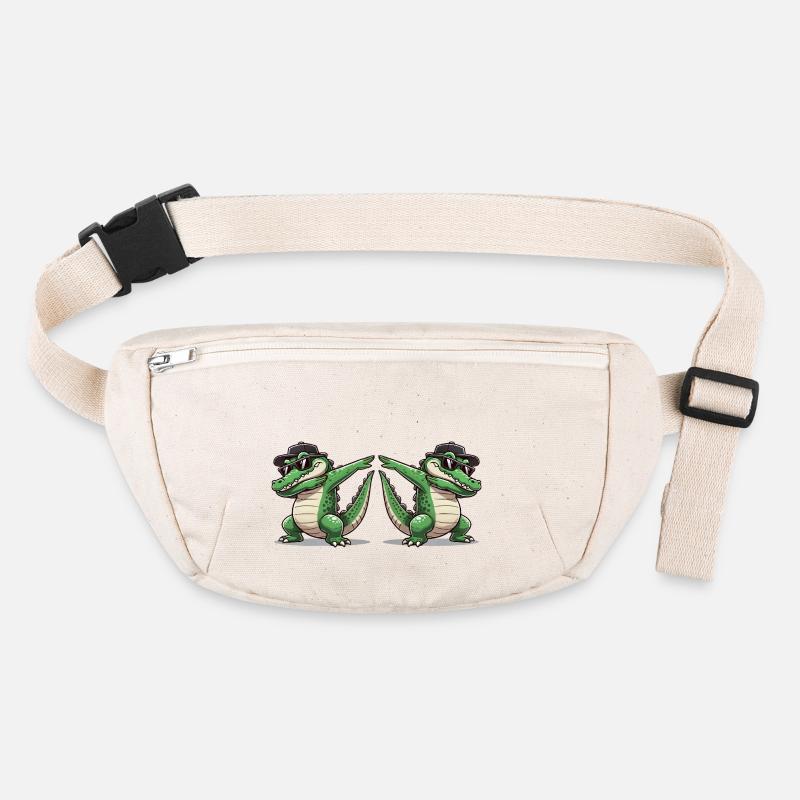 Crocodile Bande dessinée Dabbing 2 Sac banane recyclé Stanley/Stella