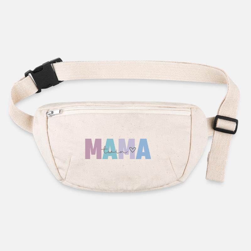 twin mama - Stanley/Stella recycelte Gürteltasche - Naturweiß