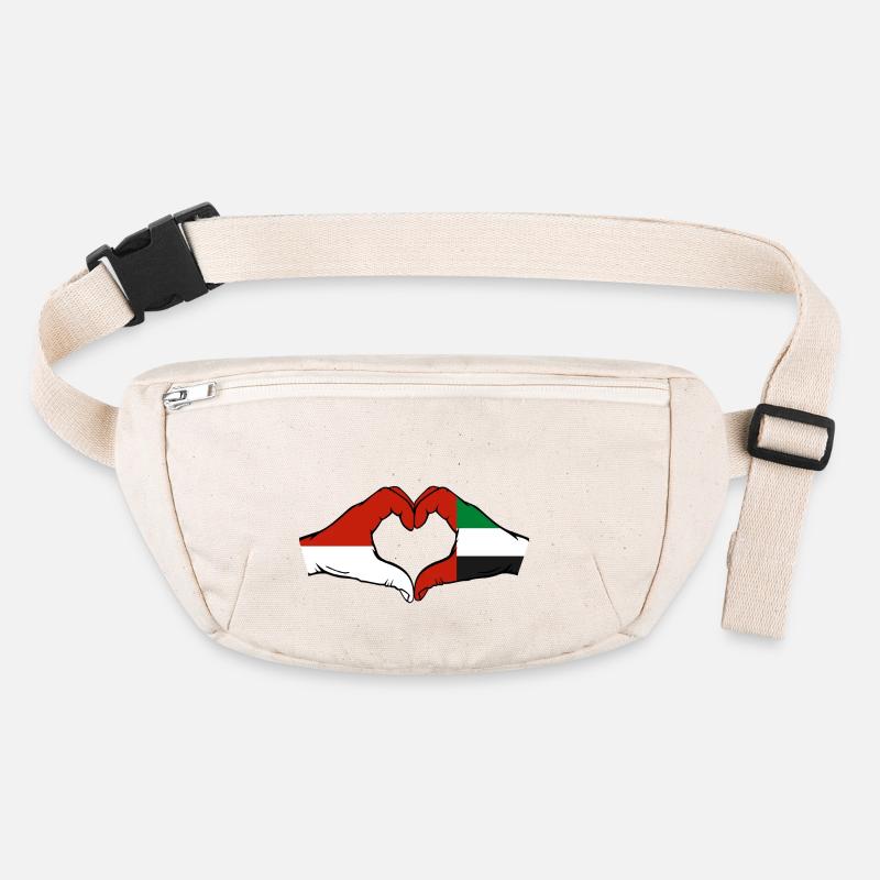 Monaco Drapeau des Émirats Arabes Unis Sac banane recyclé Stanley/Stella