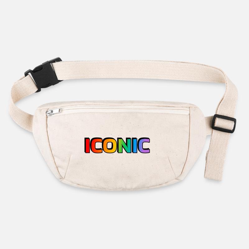 Regenbogen Text Ikonisch - Schwule Ikone - LGBT Pride Monat Stanley/Stella recycelte Gürteltasche