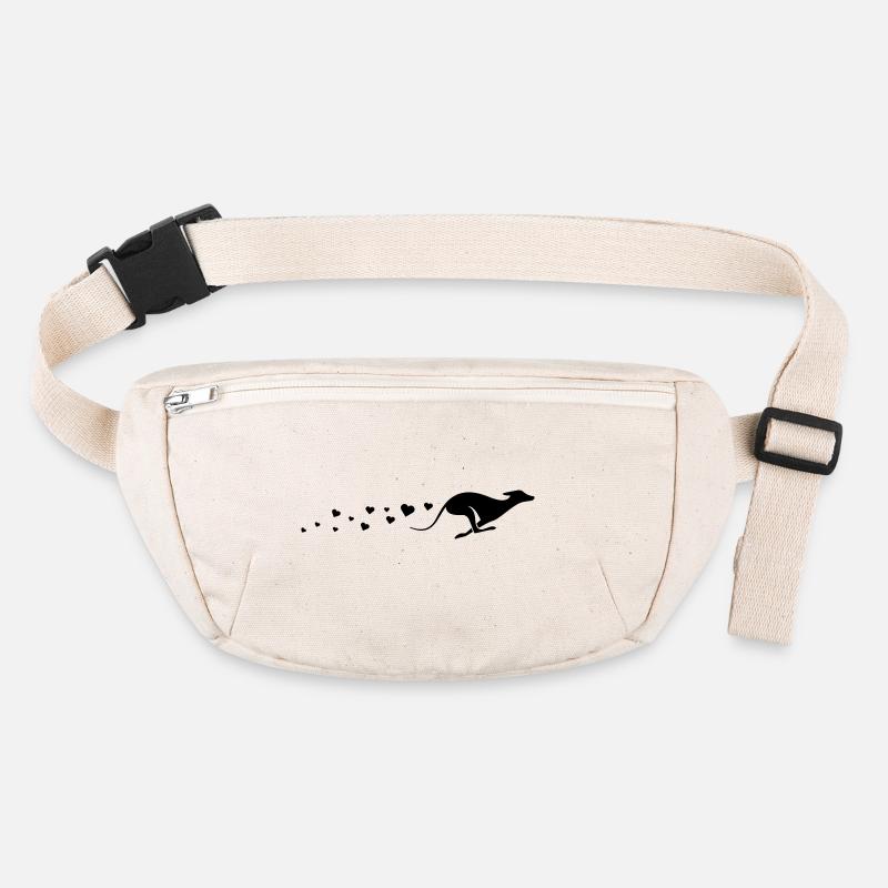 Windhund Liebe – L’amour des lévriers Sac banane recyclé Stanley/Stella