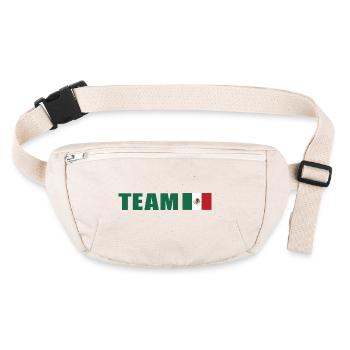 Support-Team Mexiko - Stanley/Stella recycelte Gürteltasche - Naturweiß - Vorne