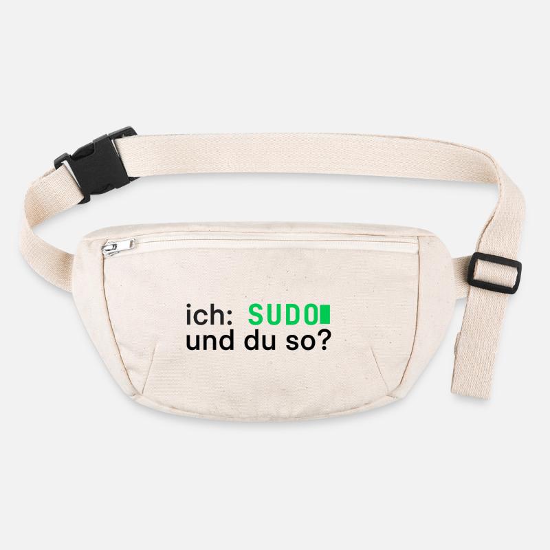 ich: SUDO und du so? Linux Programmierer - dunkel Stanley/Stella recycelte Gürteltasche
