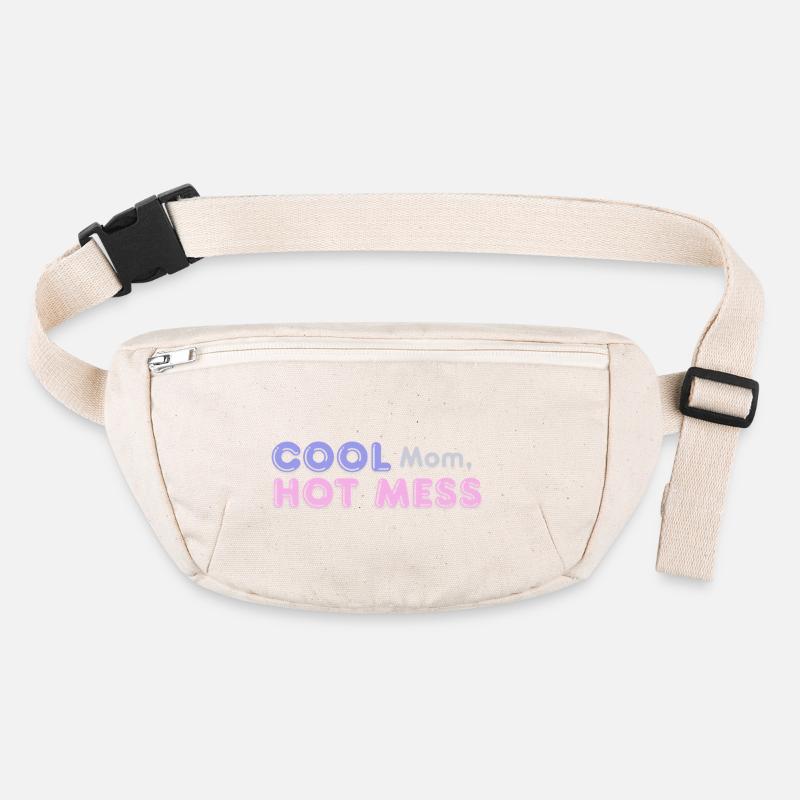Cool Mom Hot Mess Funny Mom Design Stanley/Stella recycelte Gürteltasche