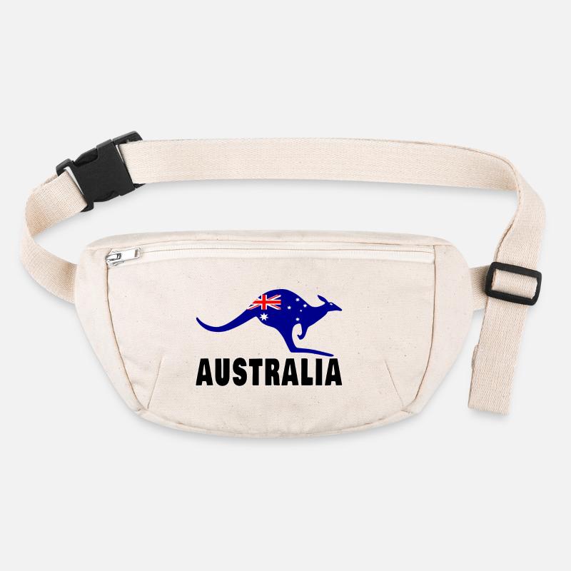 Australien Känguru / Geschenk / Geschenkidee Stanley/Stella recycelte Gürteltasche